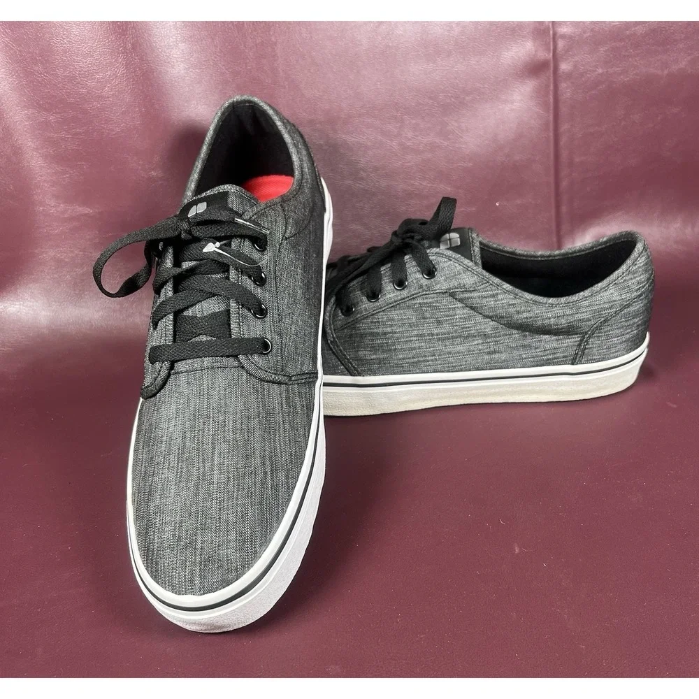 Shoes For Crews Mens Canvas Work‎ Sneakers Charcoal Gray Size 13